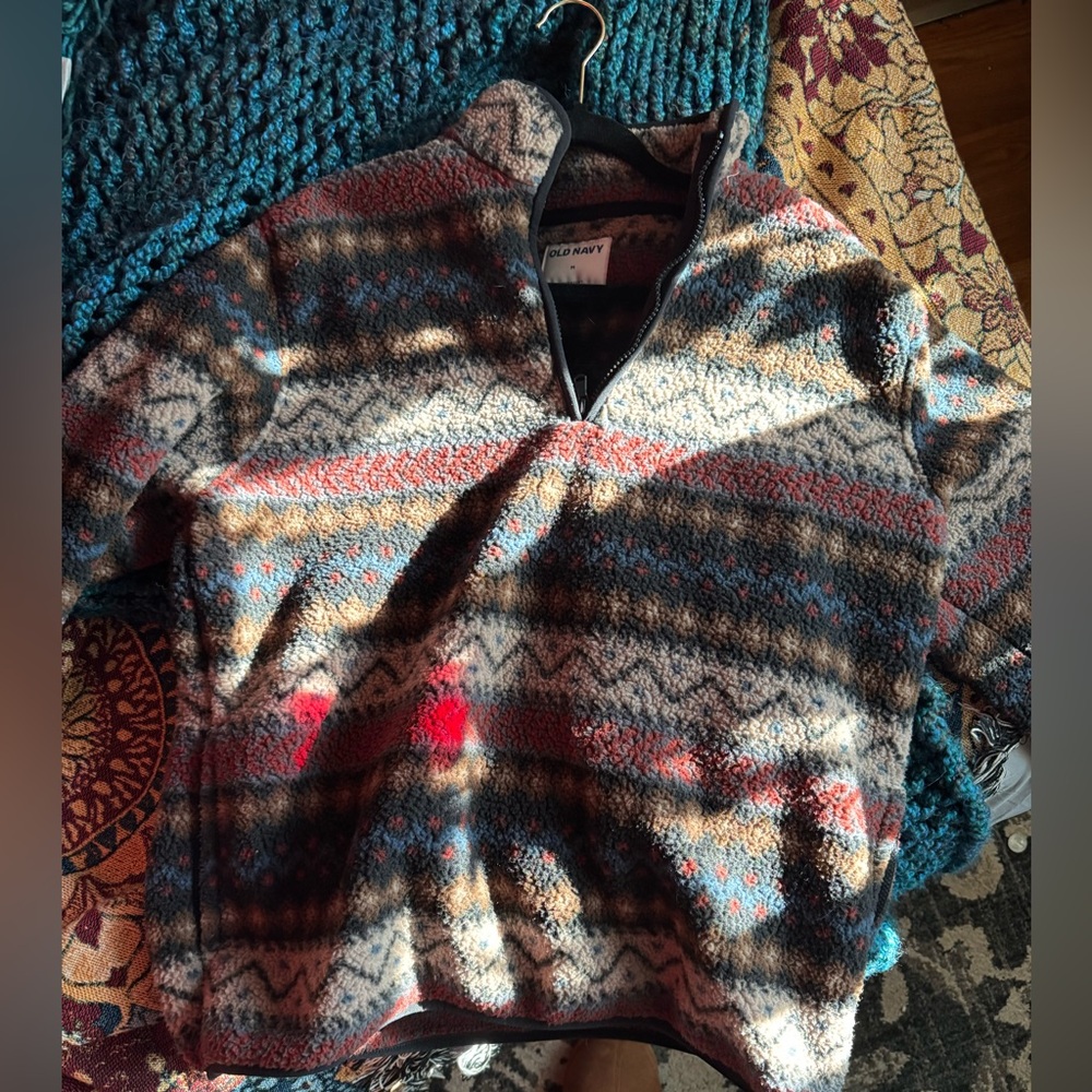 Old navy vintage inspired quarter zip sweater